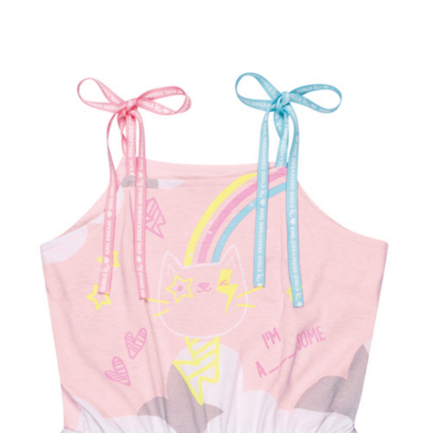 Girls Rainbow Shorts Jumpsuit