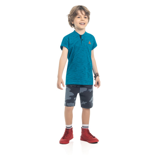 Boys Round Neck Golf Shirt